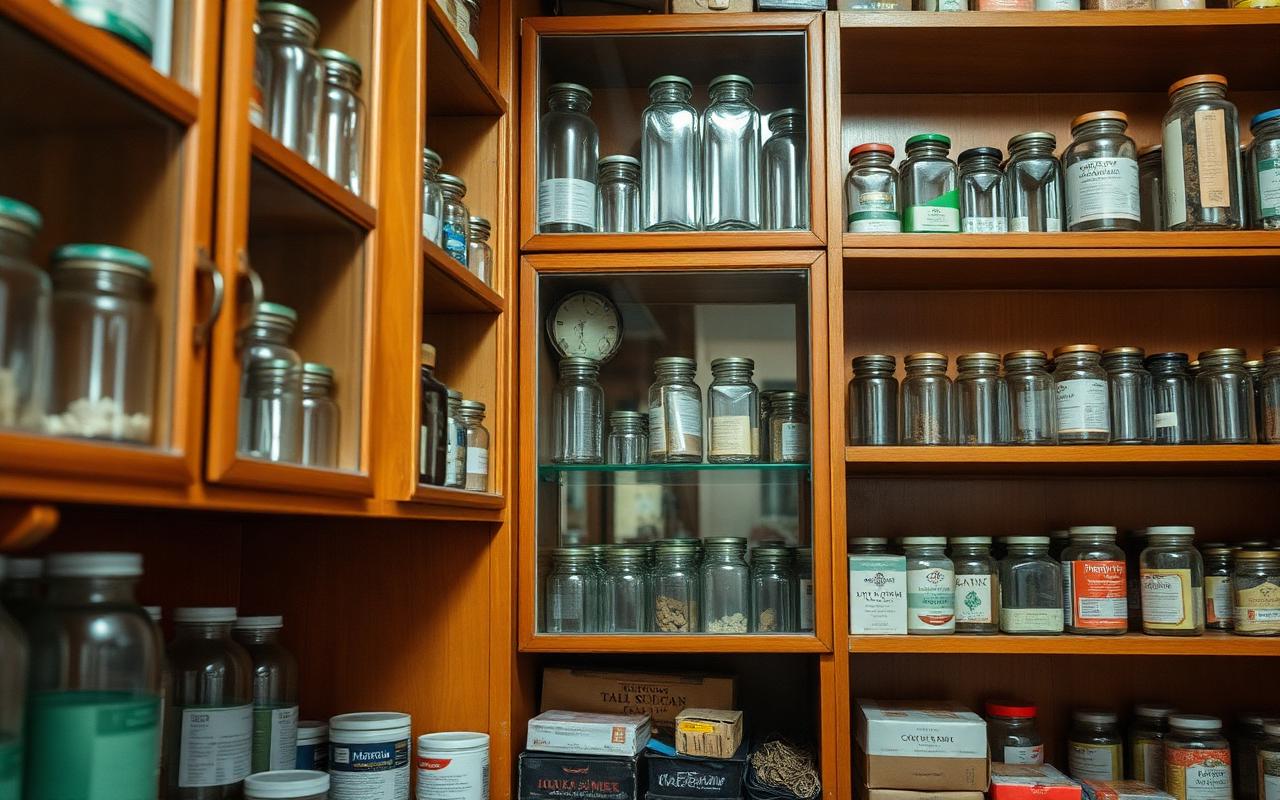 Interior of Sri Venkateswara Medical & General store in Suraram